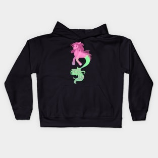 Pink Hippocampus Kids Hoodie